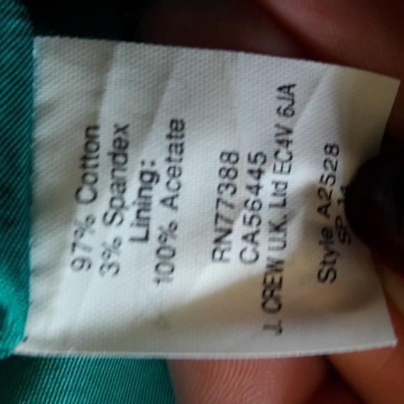 J Crew Green Peplum Dress - Still Has Tags - Picture 6 of 8